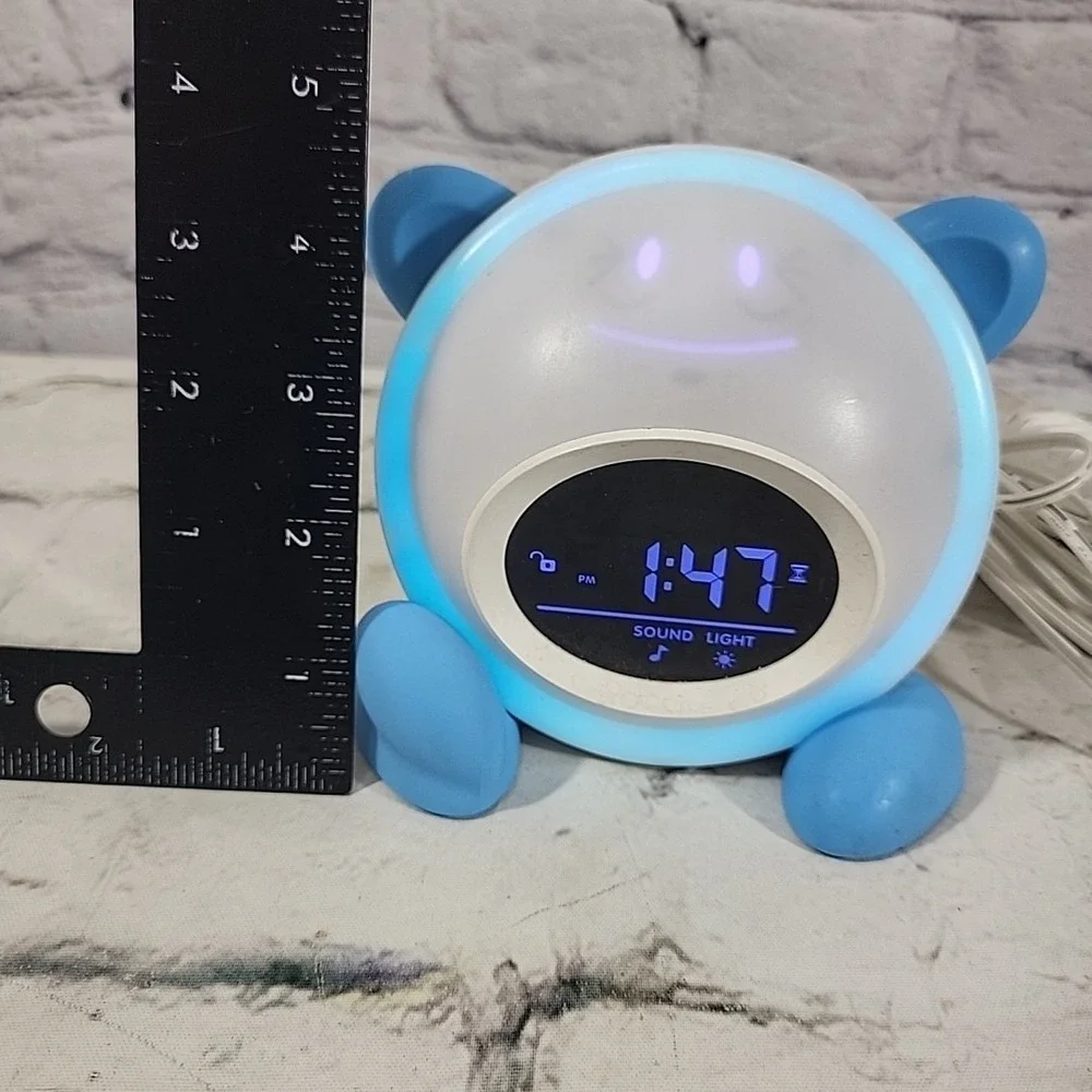 Little Tiddi Kids Alarm Clock Childrens Trainer Clock w Facial Expressions Flaw